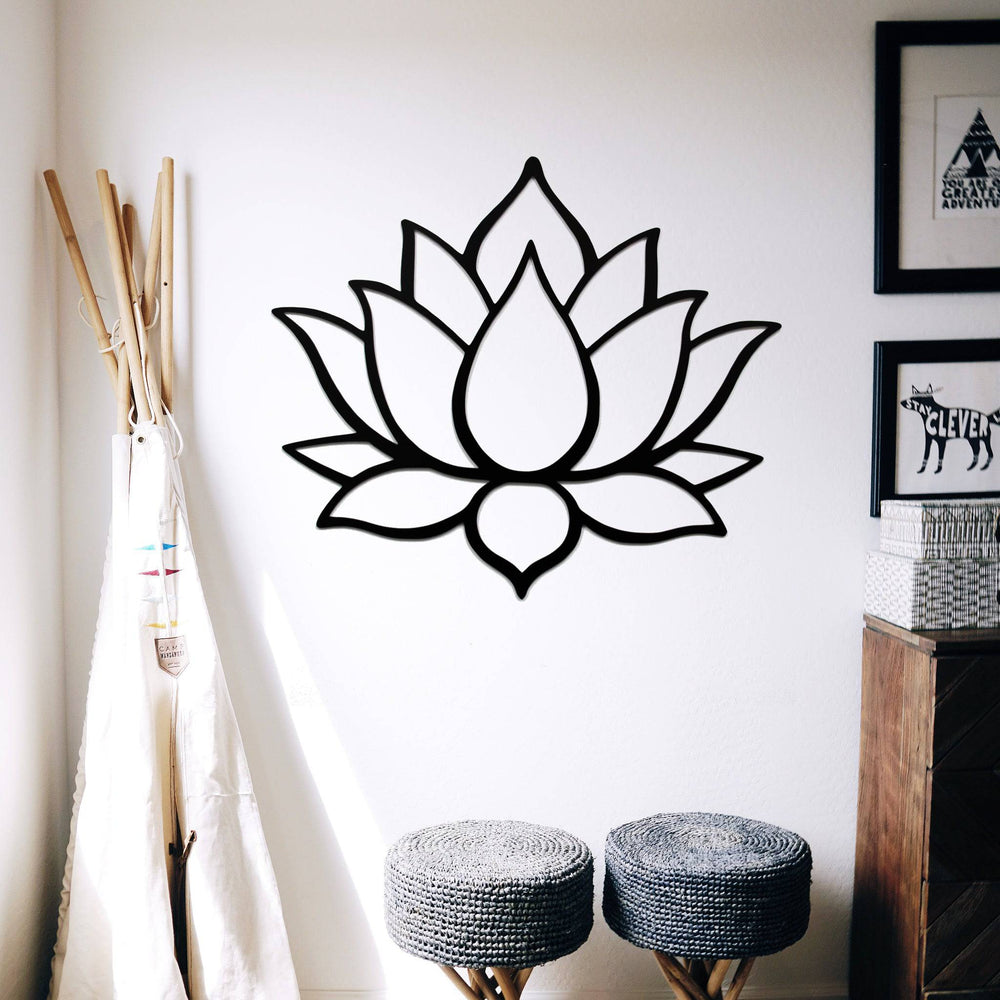 Lotus Flower - Metal Wall Art - MetalPlex