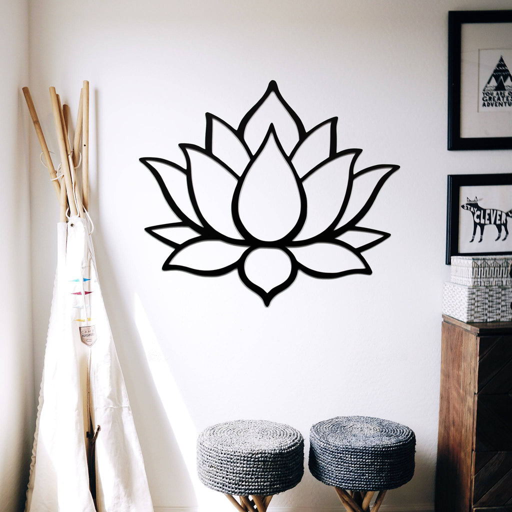Lotus Flower - Metal Wall Art - MetalPlex
