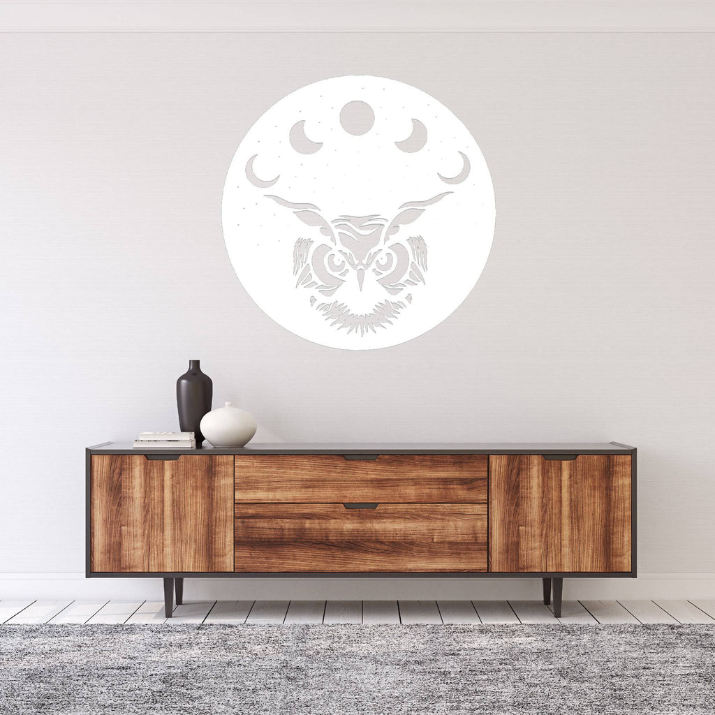 Moon Owl - Metal Wall Art - MetalPlex