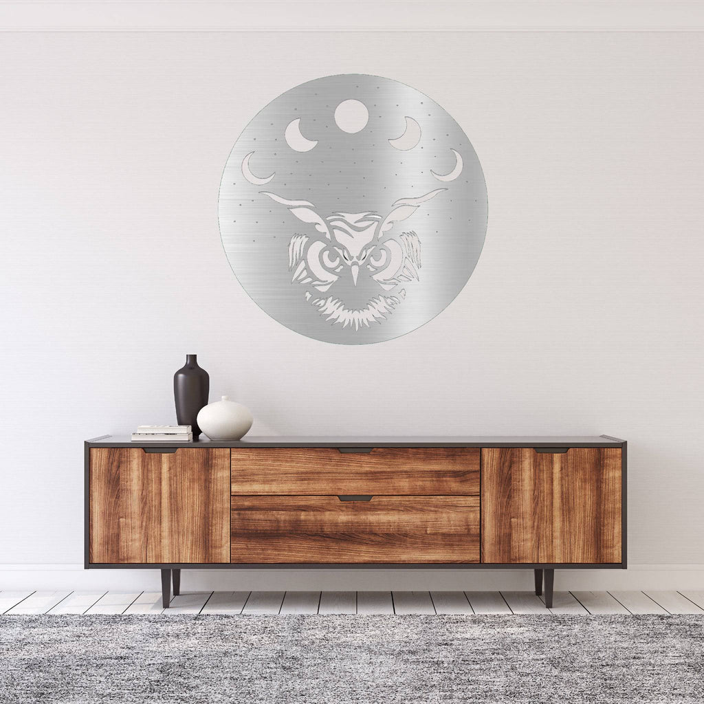 Moon Owl - Metal Wall Art - MetalPlex
