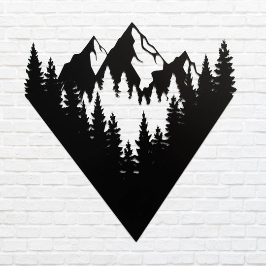 Mountain View - Metal Wall Art