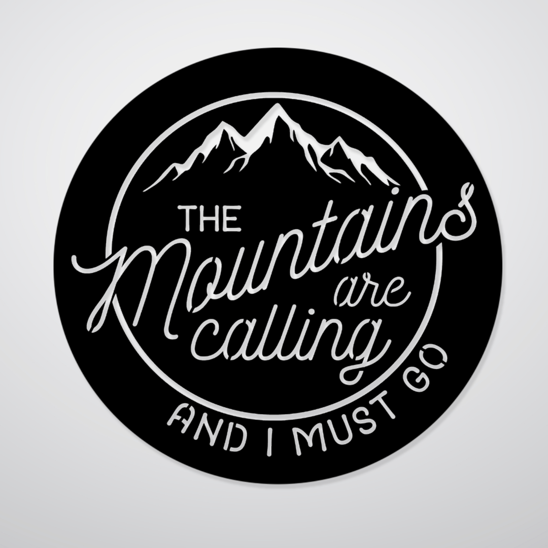 Mountains Are Calling Alternative - Metal Wall Art - MetalPlex