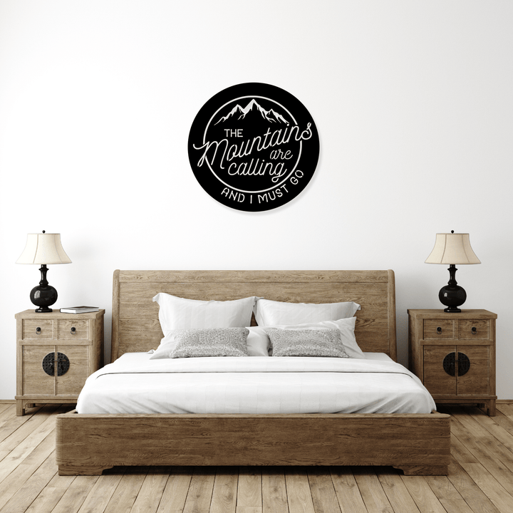 Mountains Are Calling Alternative - Metal Wall Art - MetalPlex