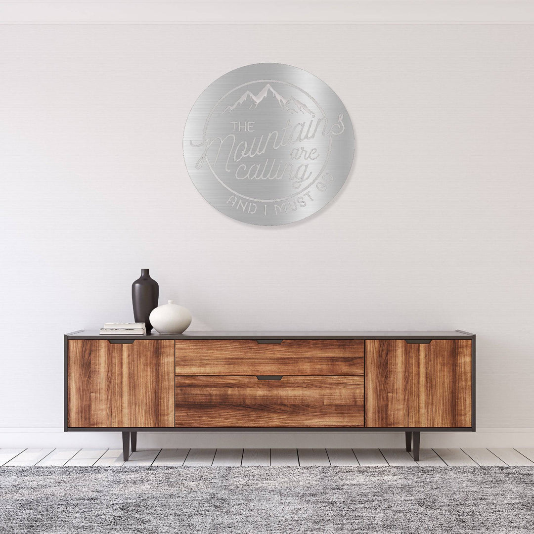 Mountains Are Calling Alternative - Metal Wall Art - MetalPlex
