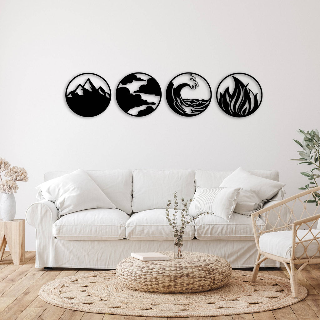 Nature's Four Elements - Metal Wall Art - MetalPlex