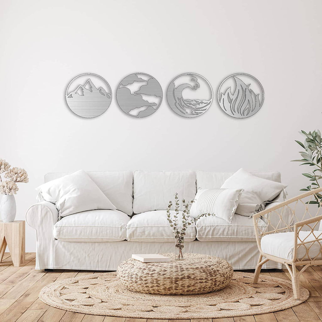 Nature's Four Elements - Metal Wall Art - MetalPlex