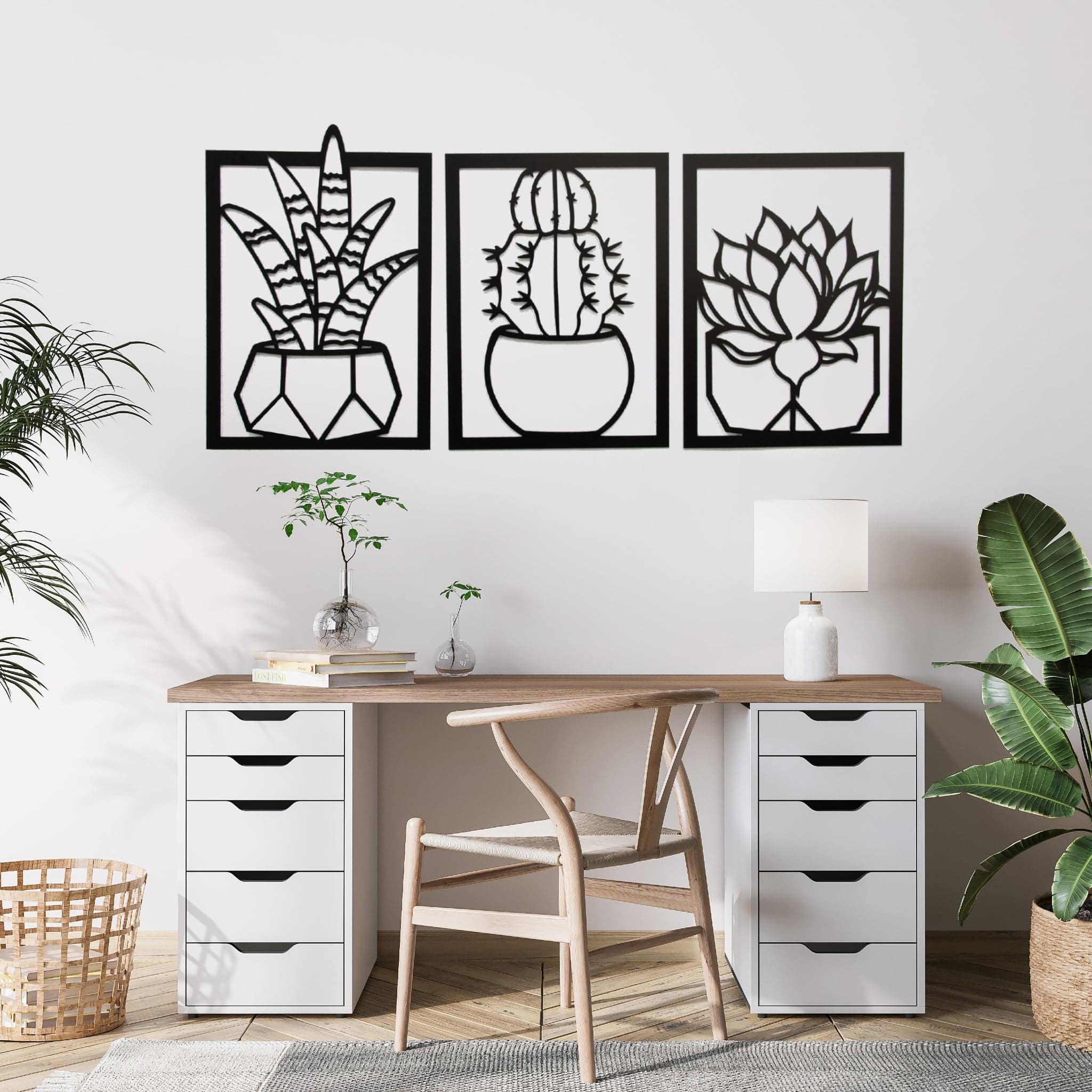 Succulents Metal Wall Art MetalPlex