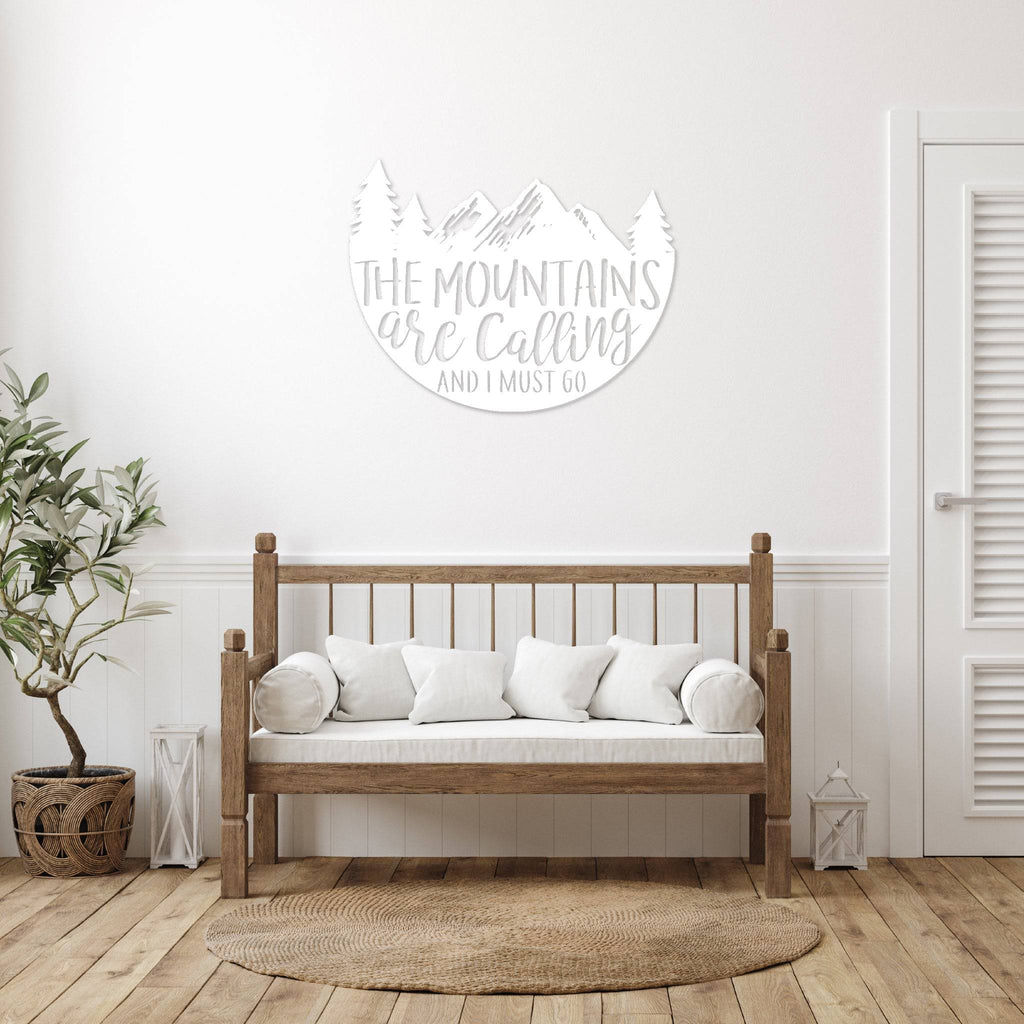 The Mountains Are Calling - Metal Wall Art - MetalPlex