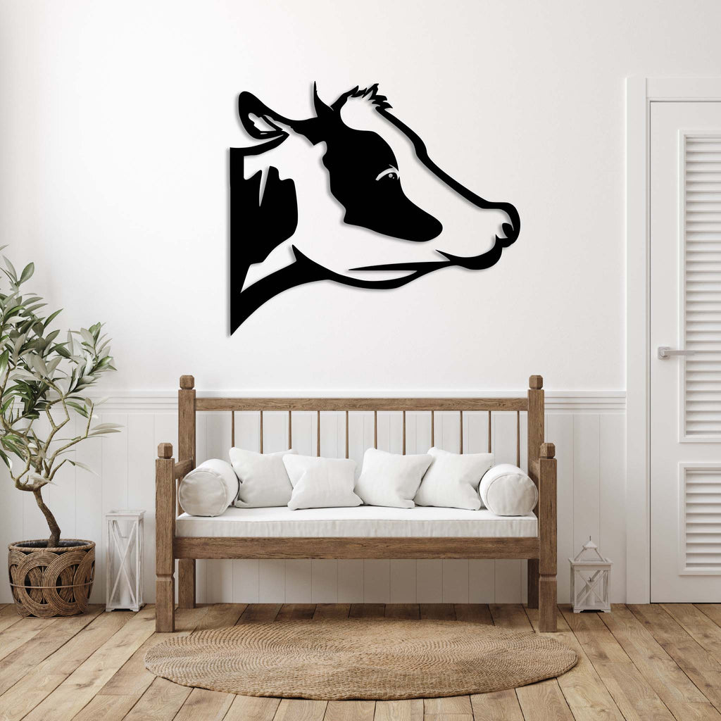 Cow Head - Metal Wall Art - MetalPlex