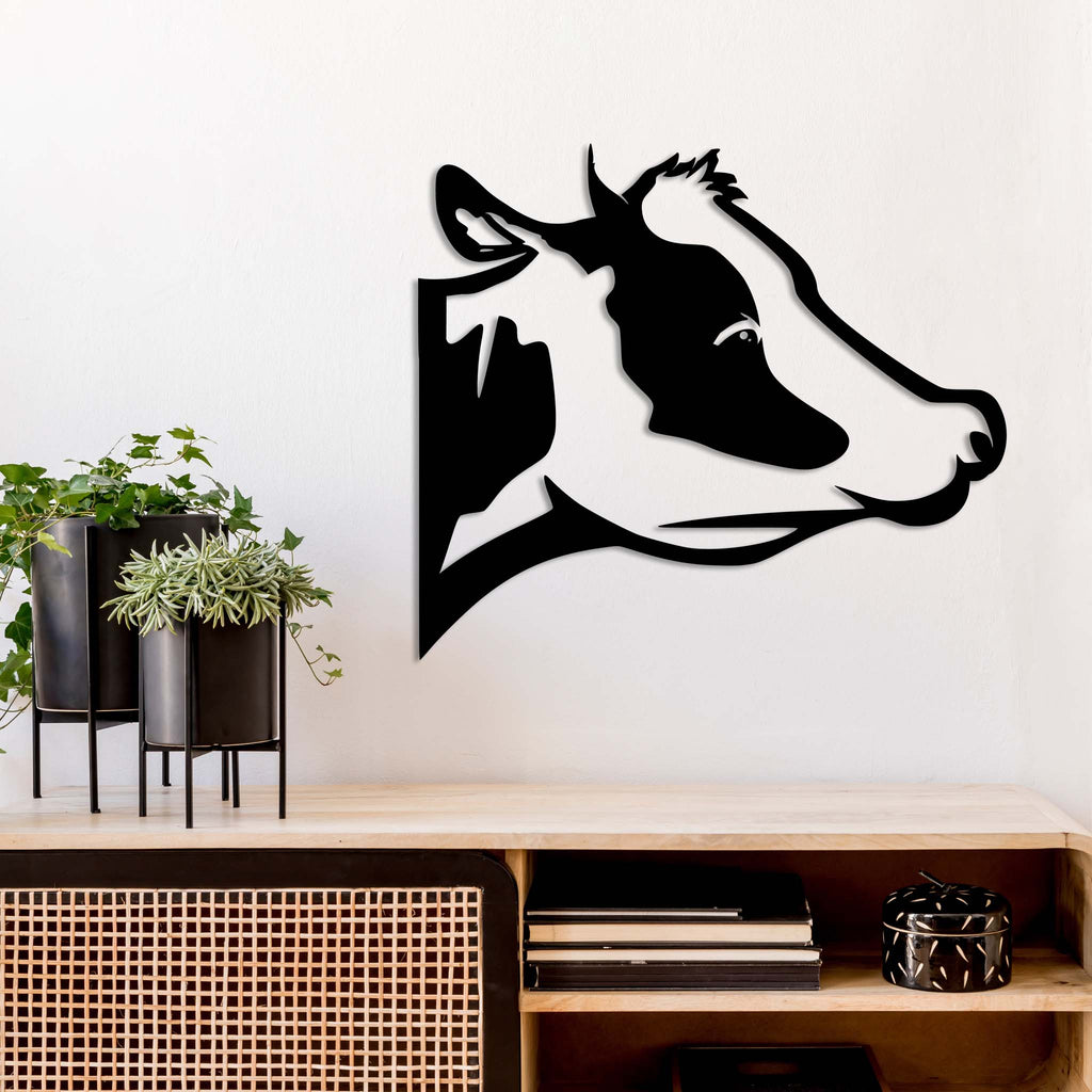 Cow Head - Metal Wall Art - MetalPlex
