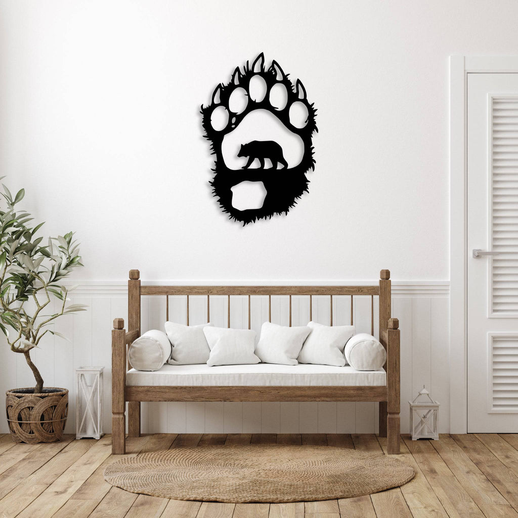 Bear Paw - Metal Wall Art - MetalPlex