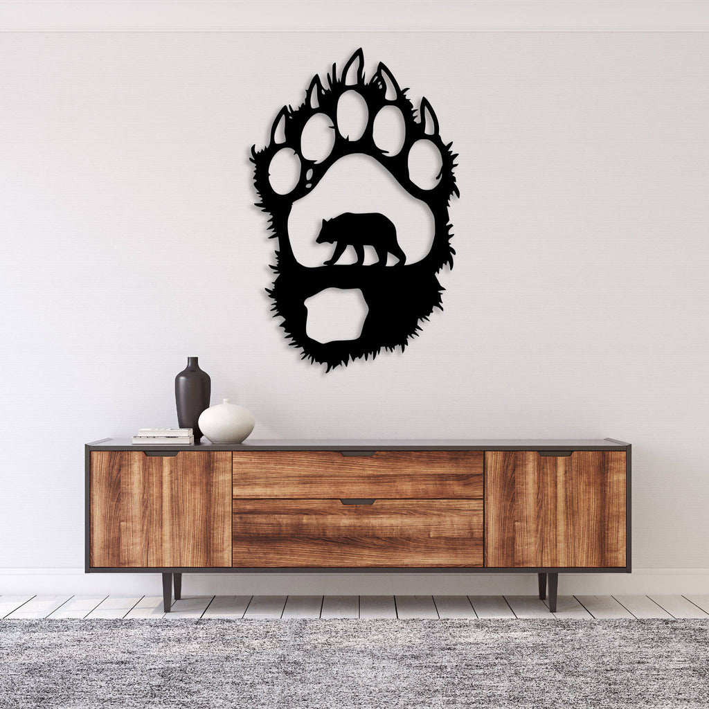 Bear Paw - Metal Wall Art - MetalPlex