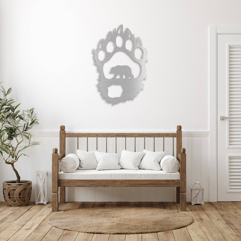 Bear Paw - Metal Wall Art - MetalPlex