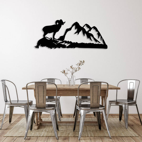 Big Horn Sheep - Metal Wall Art