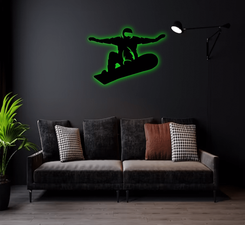 Big Air Snowboarder - Metal Wall Art - MetalPlex