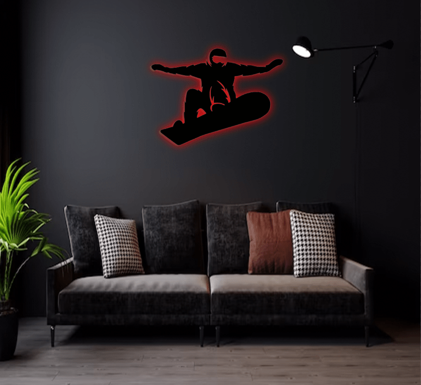 Big Air Snowboarder - Metal Wall Art - MetalPlex