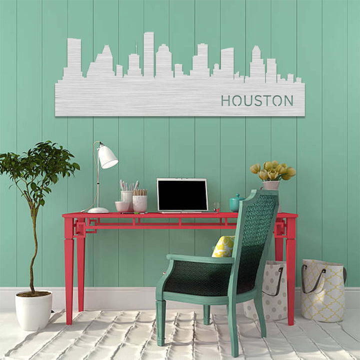 Houston Skyline - Metal Wall Art - MetalPlex