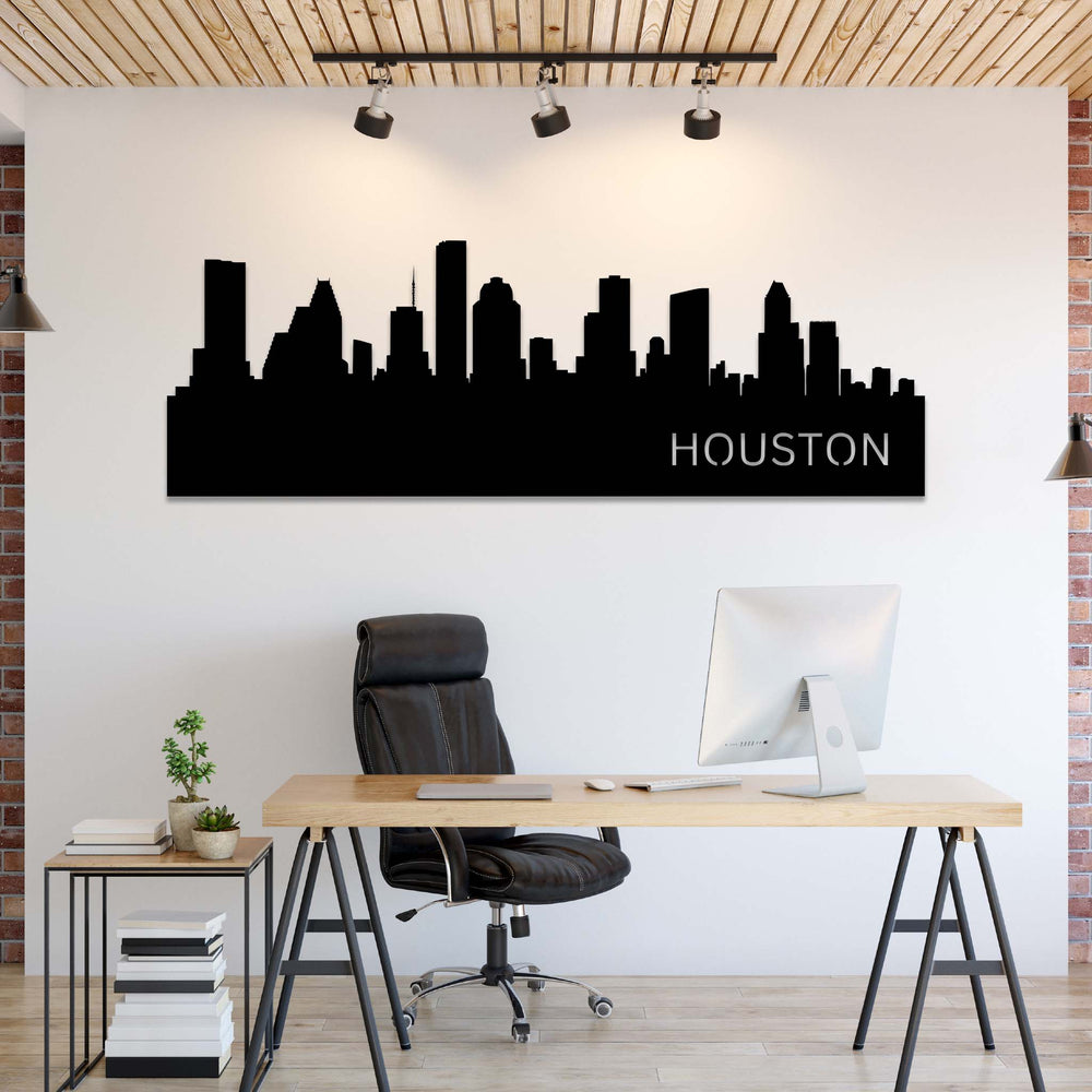 Houston Skyline - Metal Wall Art - MetalPlex