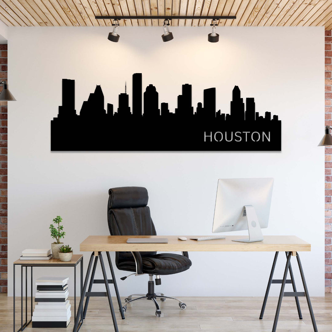 Houston Skyline - Metal Wall Art - MetalPlex