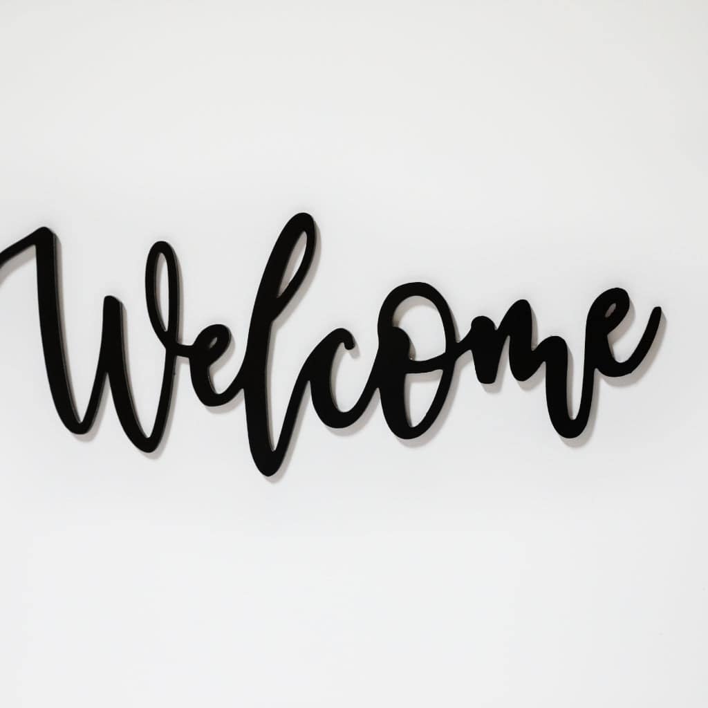 Welcome - Metal Wall Art - MetalPlex