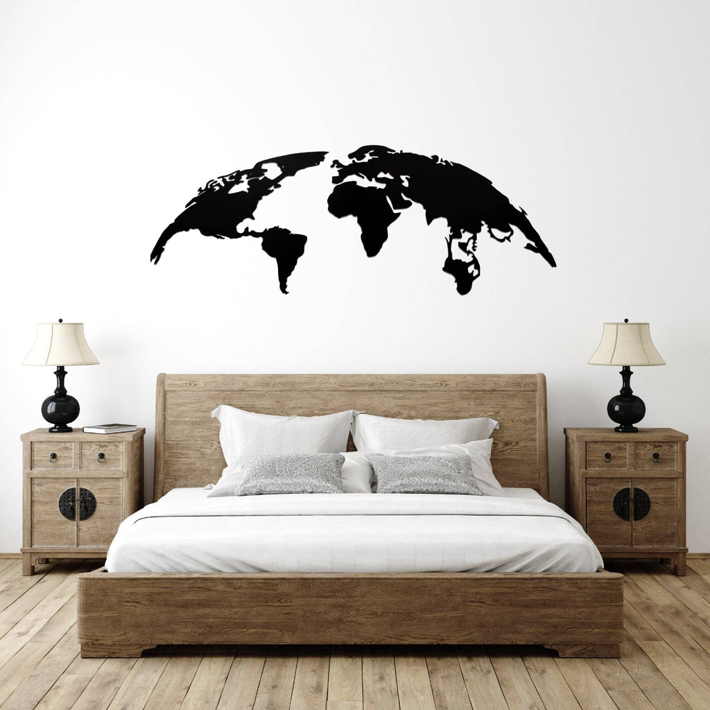 World Map - Metal Wall Art - MetalPlex