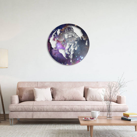 Galaxy Astronaut - Metal Wall Art