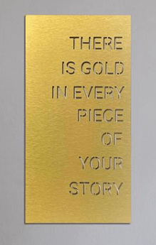 Gold in Your Story - Metal Wall Art - MetalPlex