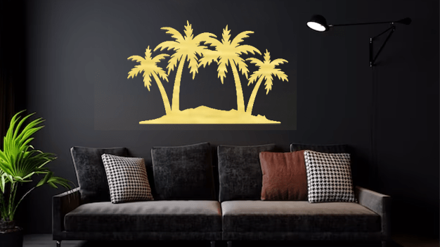 Palm Trees - Metal Wall Art - MetalPlex