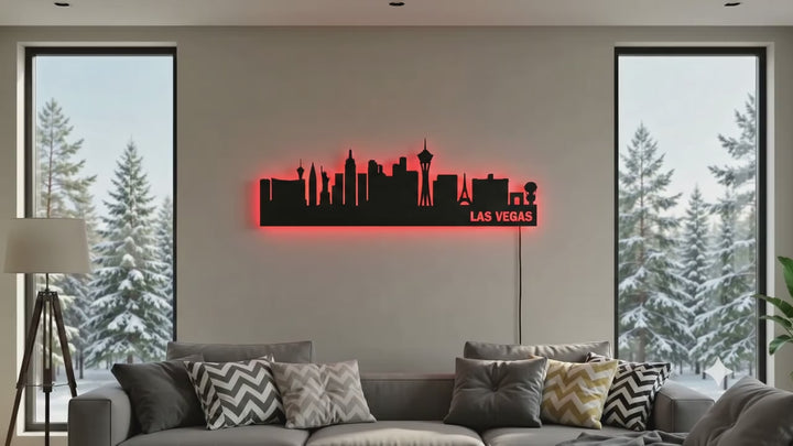 Mountains Metal Wall Art – Large Rustic Landscape Home Decor
