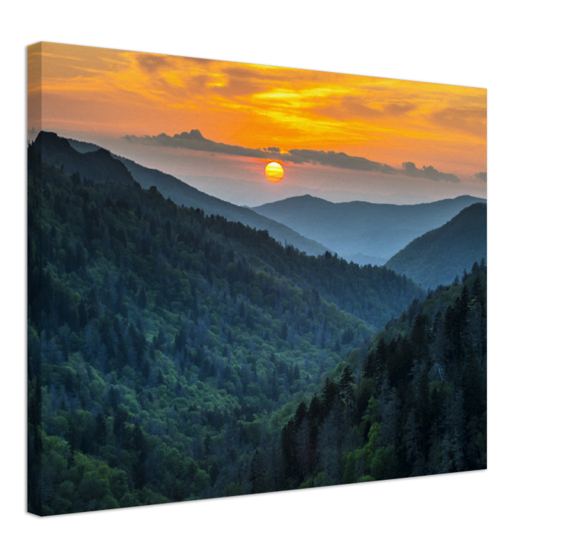Smoky Mountains Sunset - Print - MetalPlex