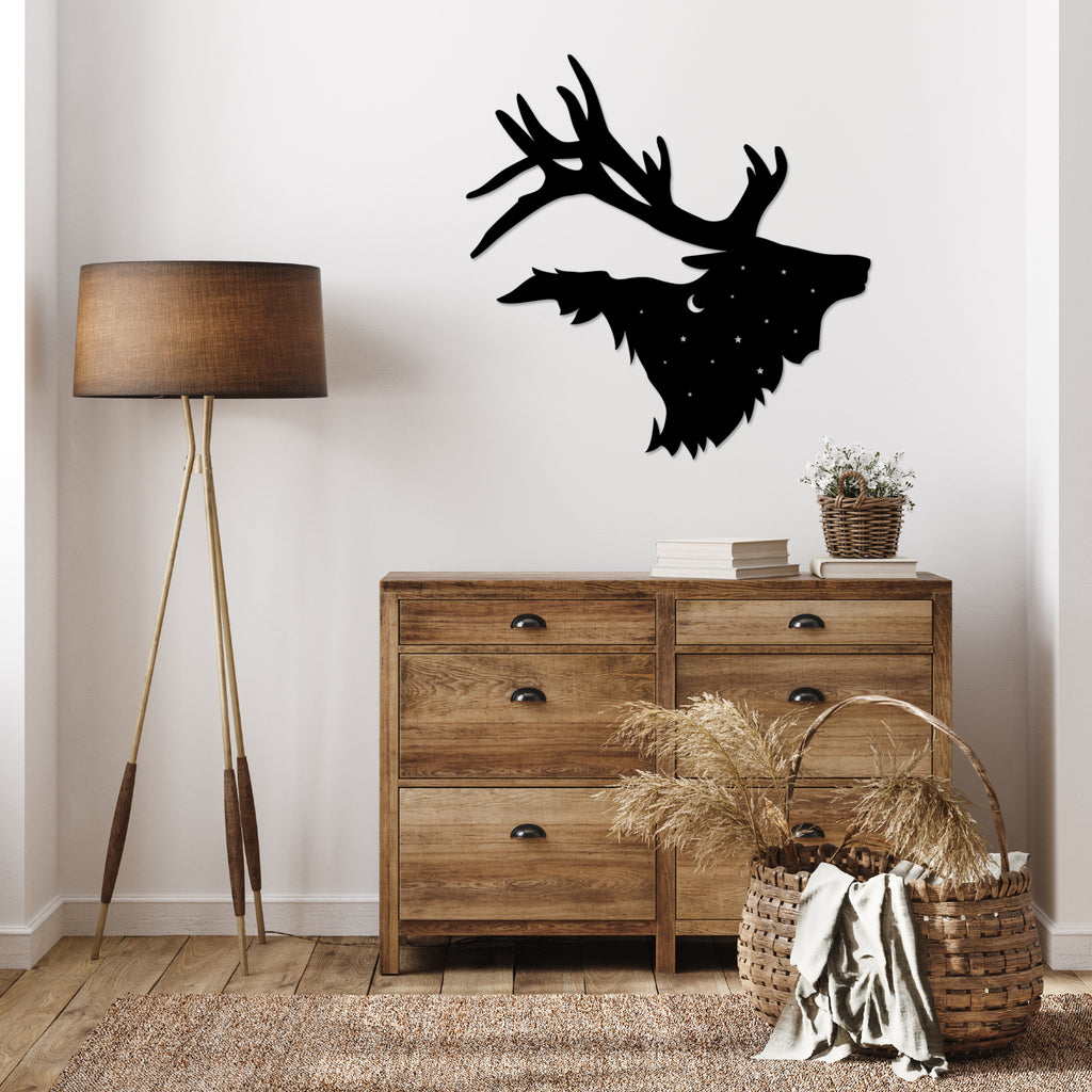 Bull Elk - Metal Wall Art - MetalPlex