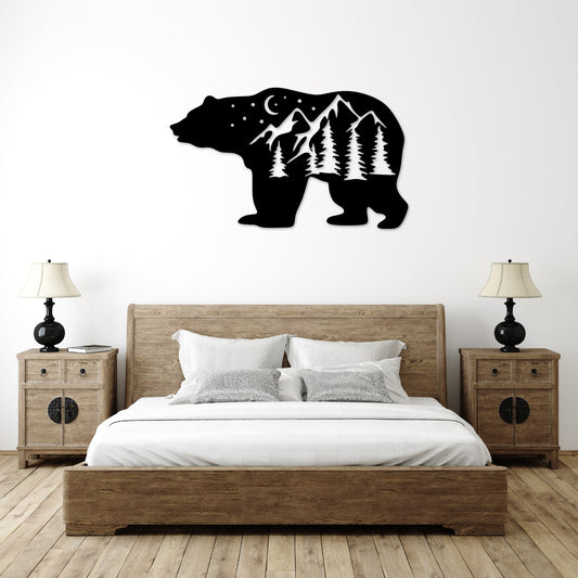 Big Bear - Metal Wall Art