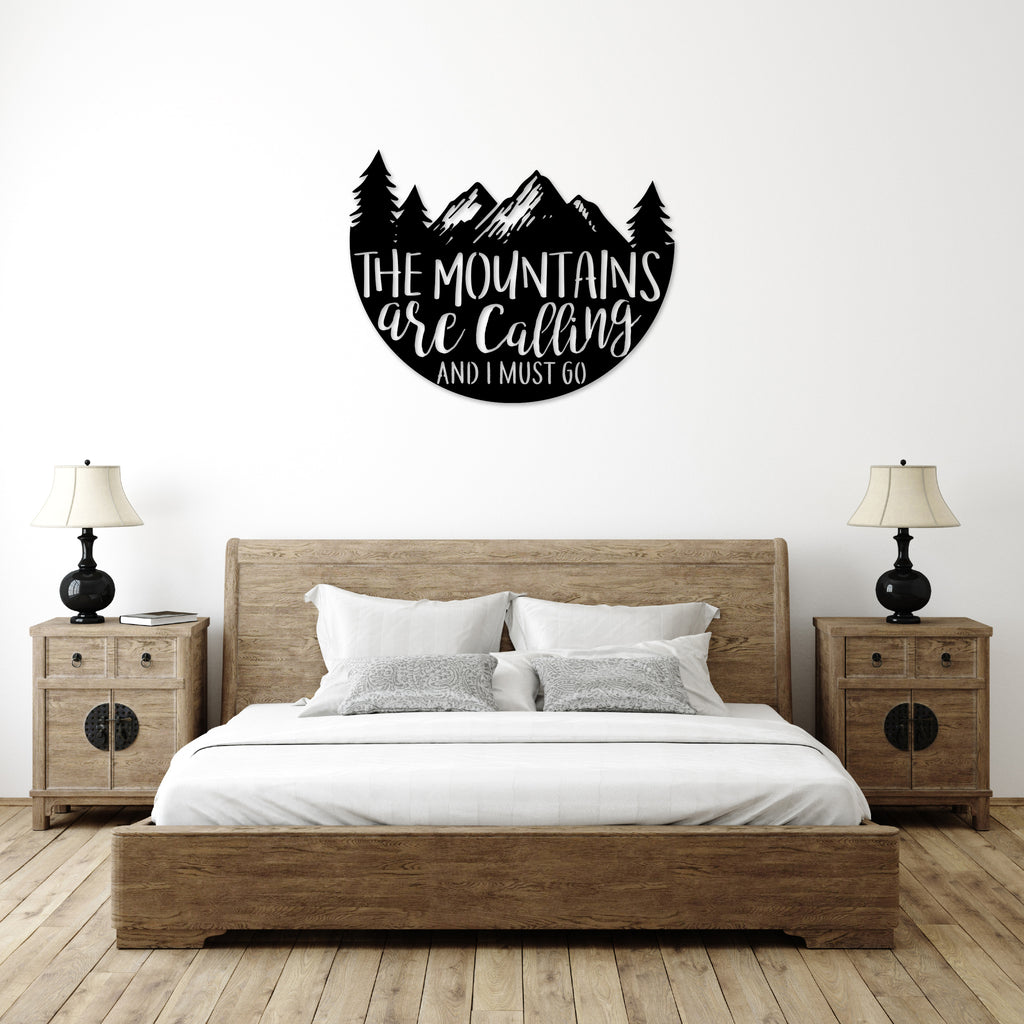 The Mountains Are Calling - Metal Wall Art - MetalPlex