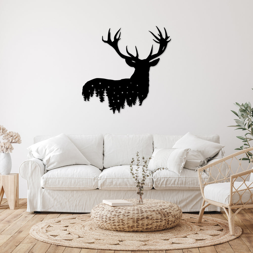 Deer Design - Metal Wall Art - MetalPlex