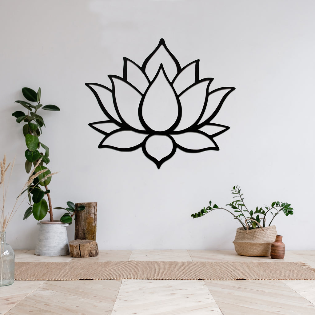 Lotus Flower - Metal Wall Art - MetalPlex