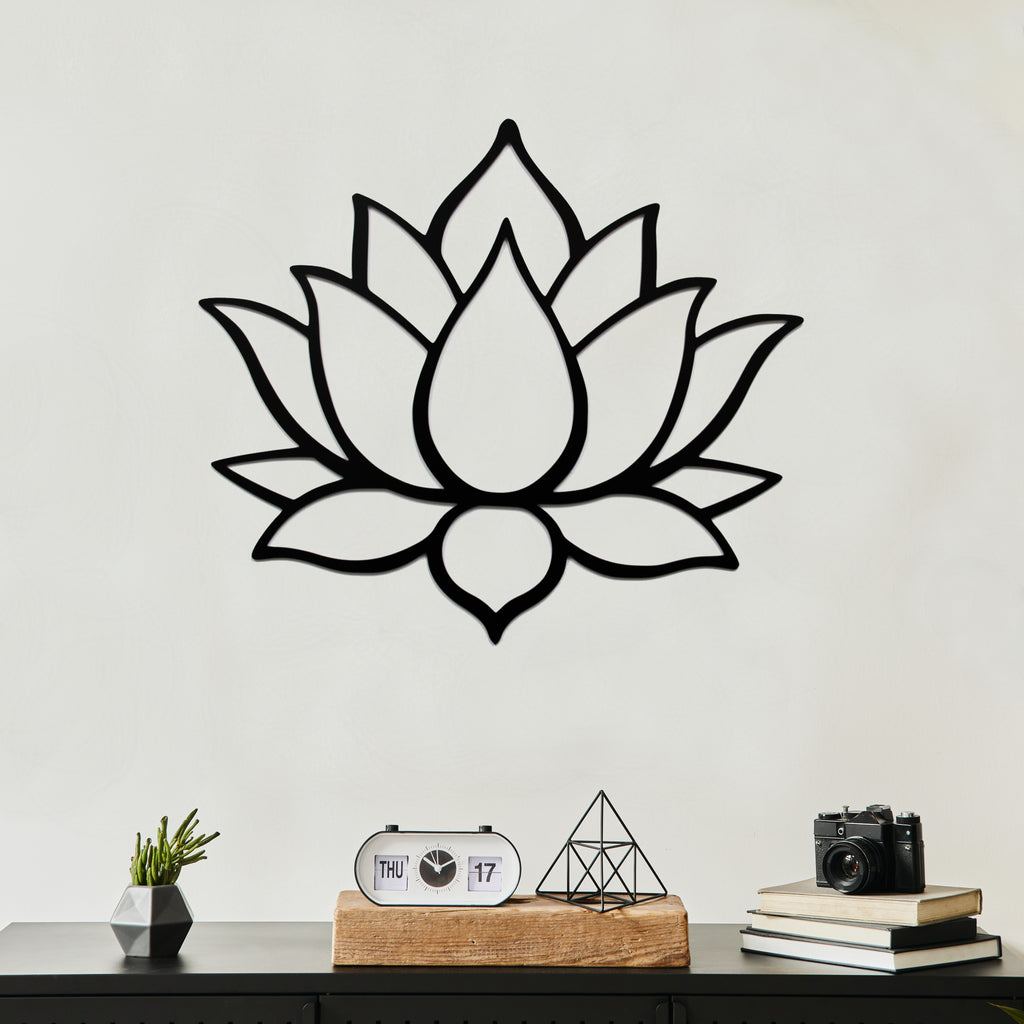 Lotus Flower - Metal Wall Art - MetalPlex