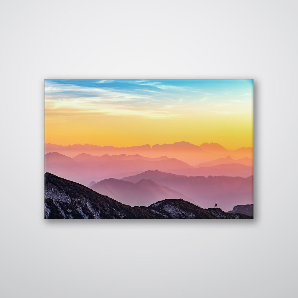 Colorful Mountains - Print - MetalPlex