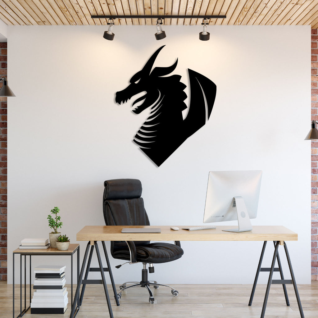 Dragon Head - Metal Wall Art - MetalPlex