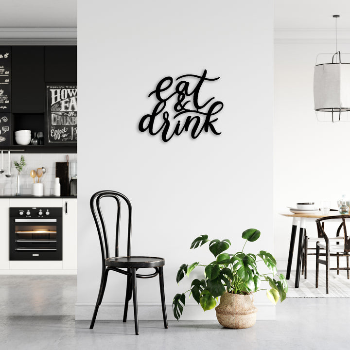Eat &amp; Drink - Metal Wall Art - MetalPlex