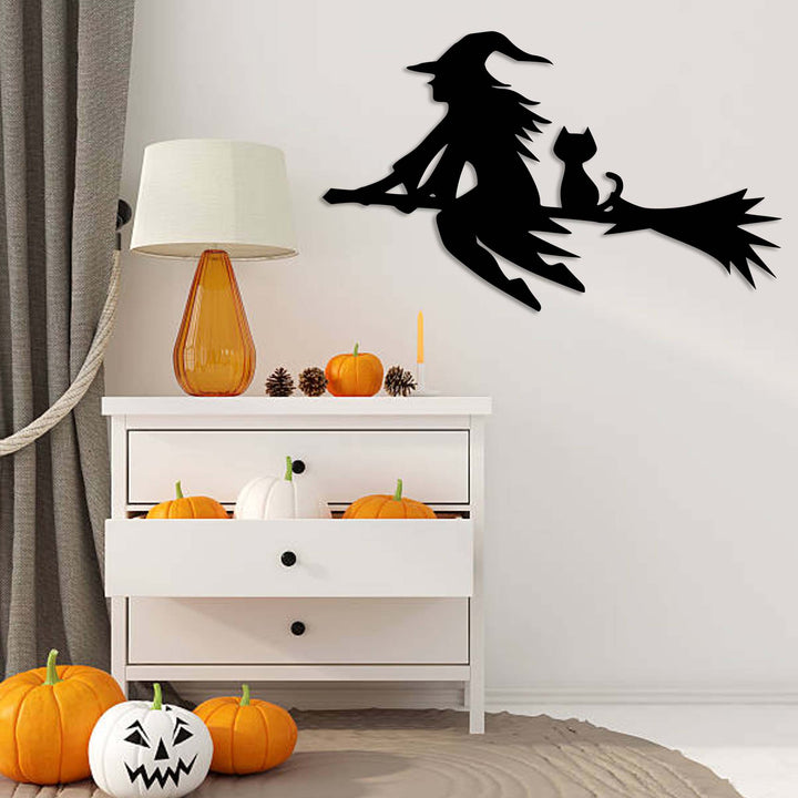 Flying Witch - Metal Wall Art - MetalPlex
