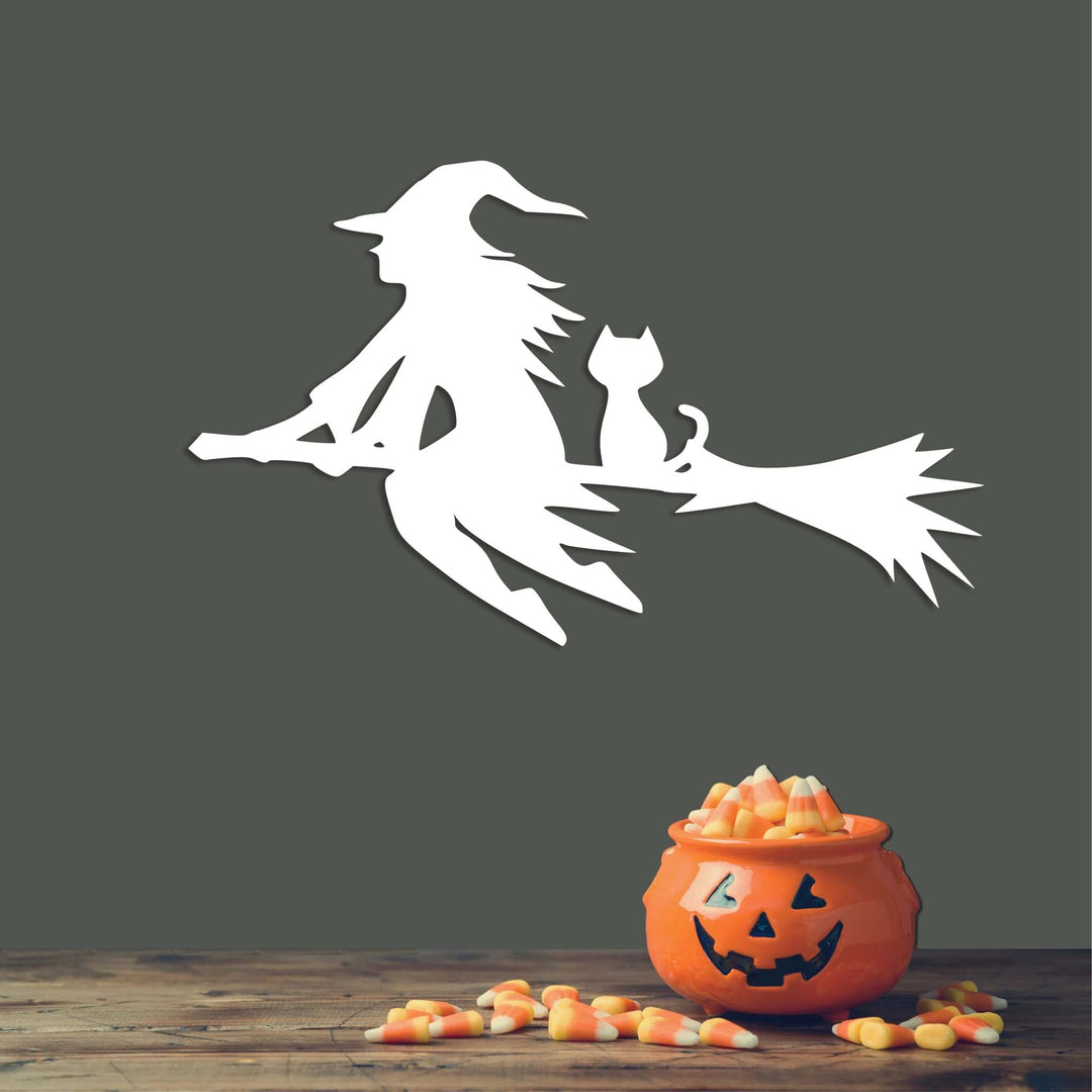 Flying Witch - Metal Wall Art - MetalPlex