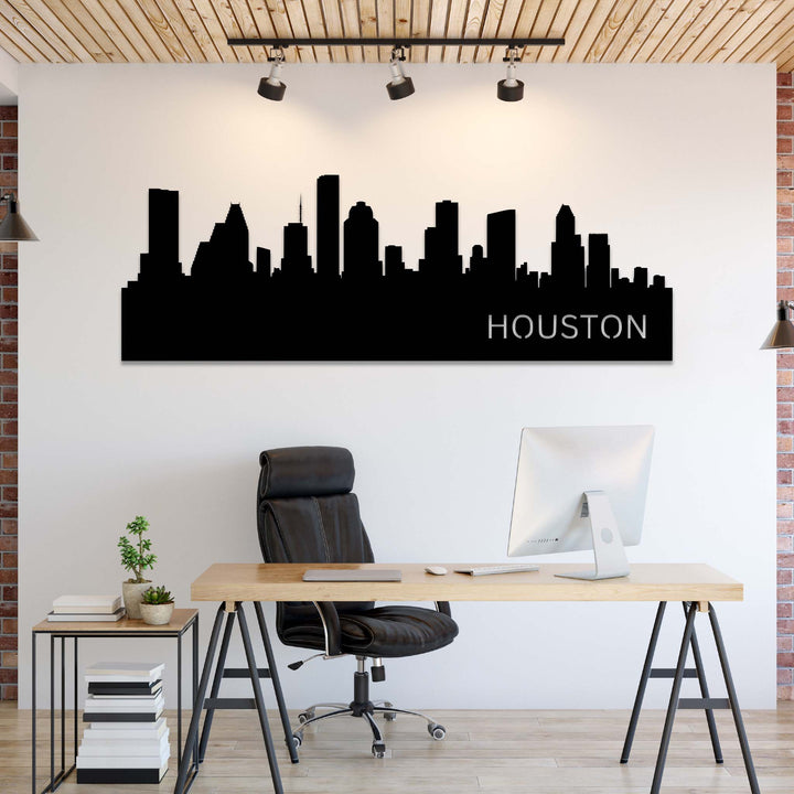 Houston Skyline - Metal Wall Art - MetalPlex