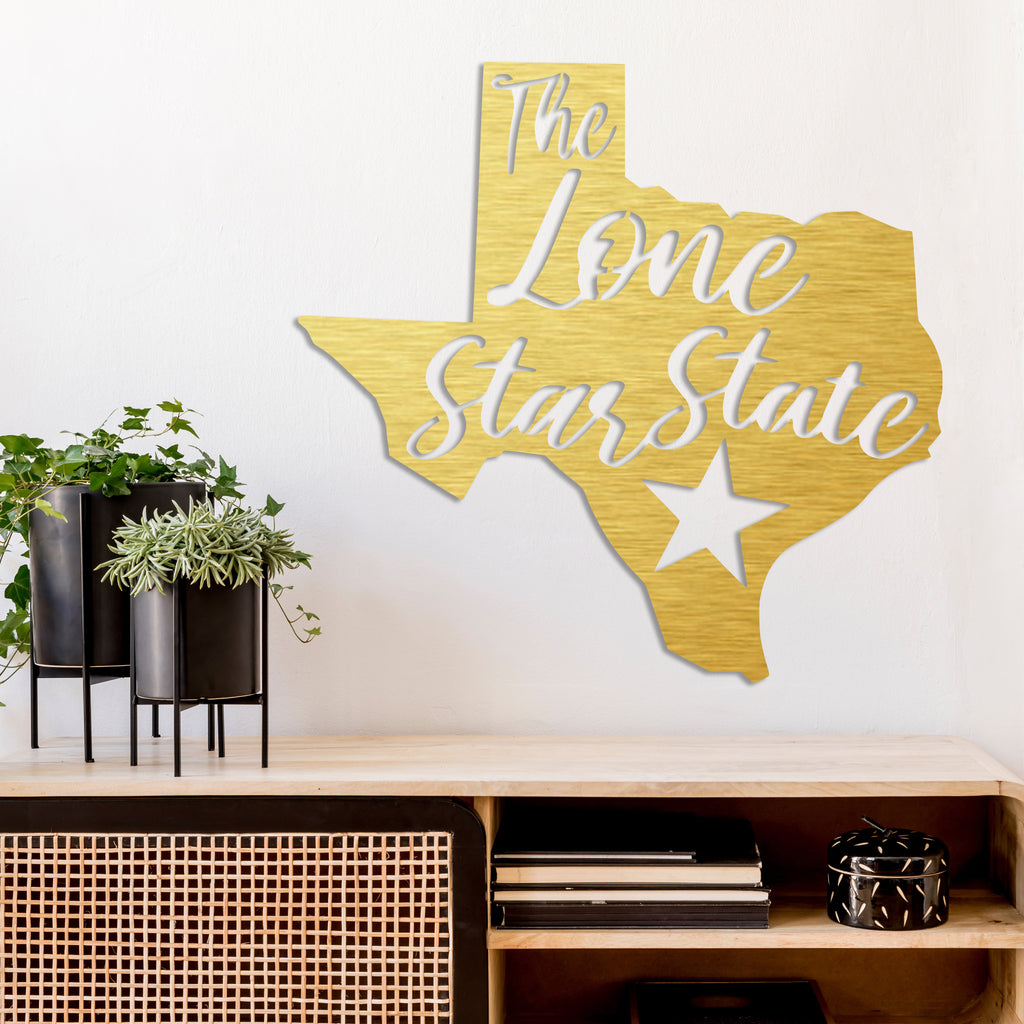 Lone Star State Texas - Metal Wall Art - MetalPlex