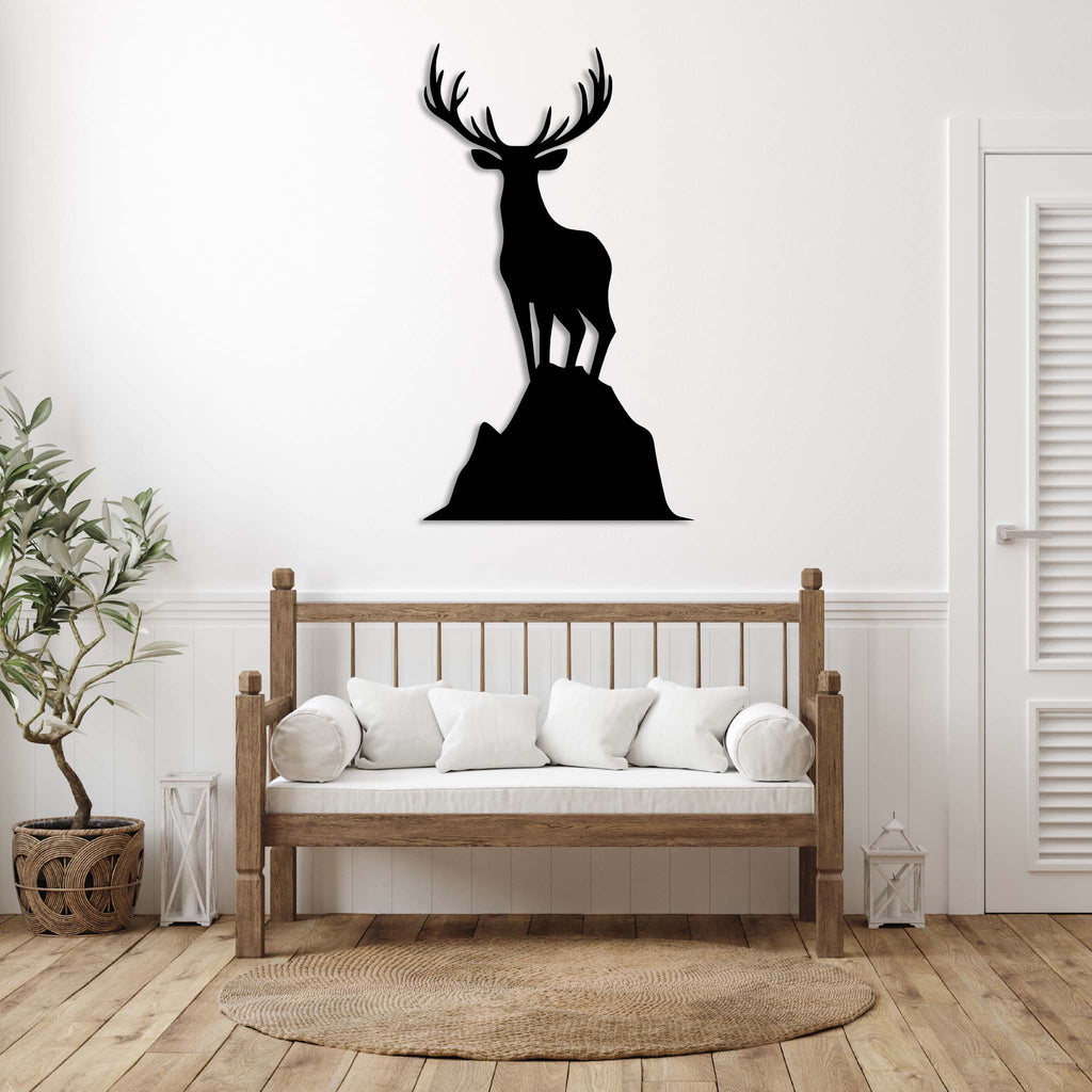 Overlooking Deer - Metal Wall Art - MetalPlex