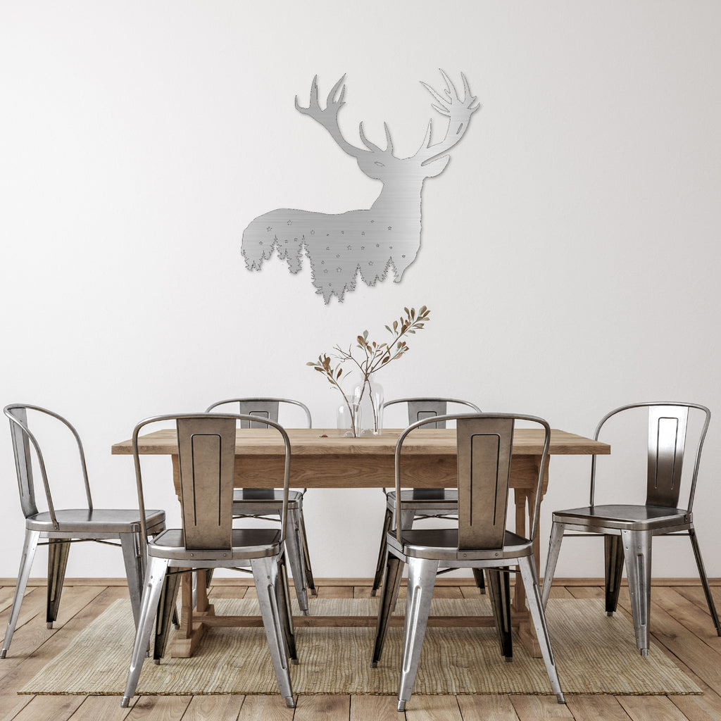 Deer Design - Metal Wall Art - MetalPlex