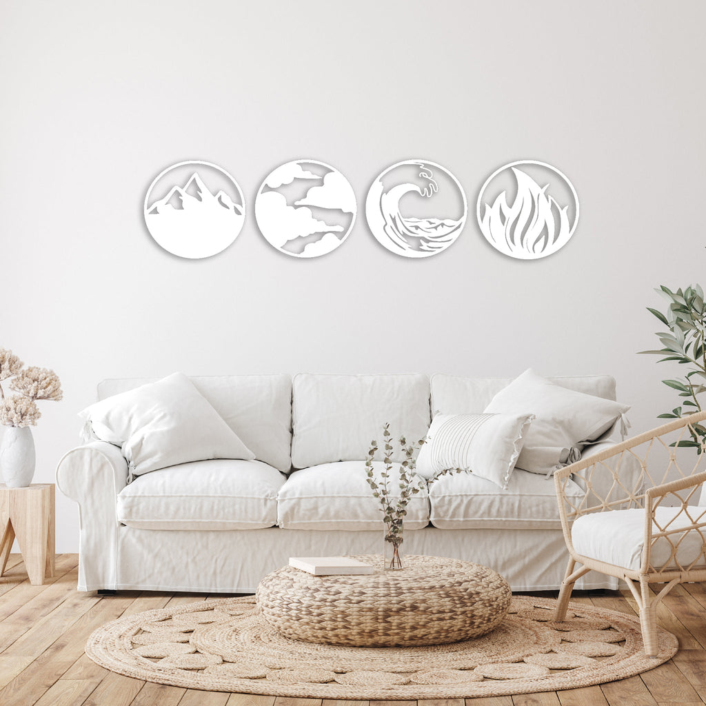 Nature's Four Elements - Metal Wall Art - MetalPlex