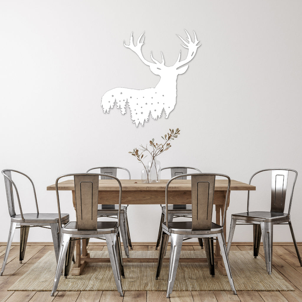 Deer Design - Metal Wall Art - MetalPlex