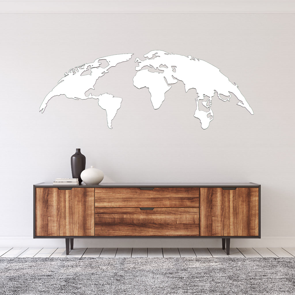 World Map - Metal Wall Art - MetalPlex