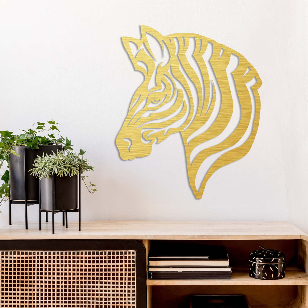 Zebra Head - Metal Wall Art - MetalPlex