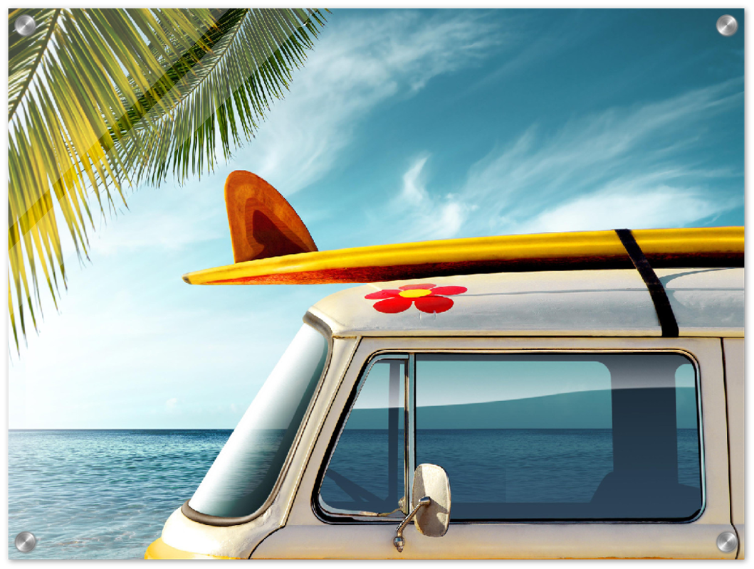 Beach Van - Print - MetalPlex